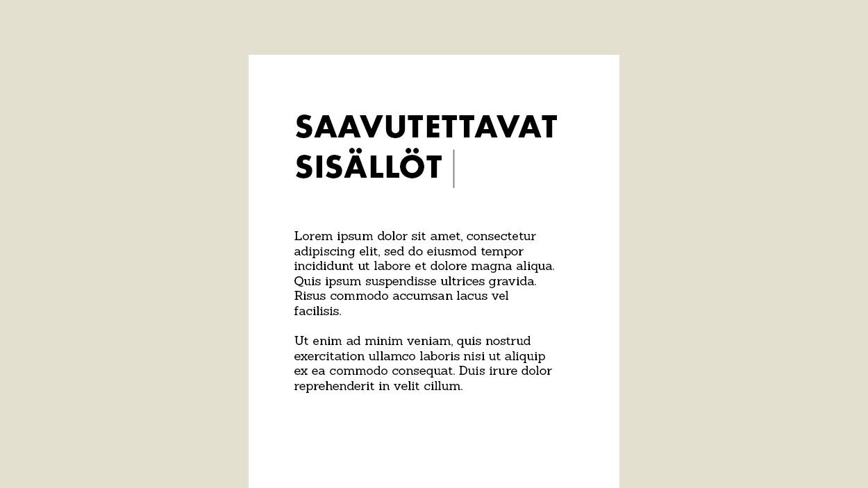 Luma Creativen blogiartikkelin pääkuva, jossa on tyylitelty graafinen esitys verkkosivun tekstisisällöstä vaalealla taustalla. Kuvitus visualisoi tekstin luettavuutta, selkeää typografiaa ja sisällön jäsennellystä, jotka ovat keskeisiä tekijöitä saavutettavan verkkosivusisällön luomisessa.