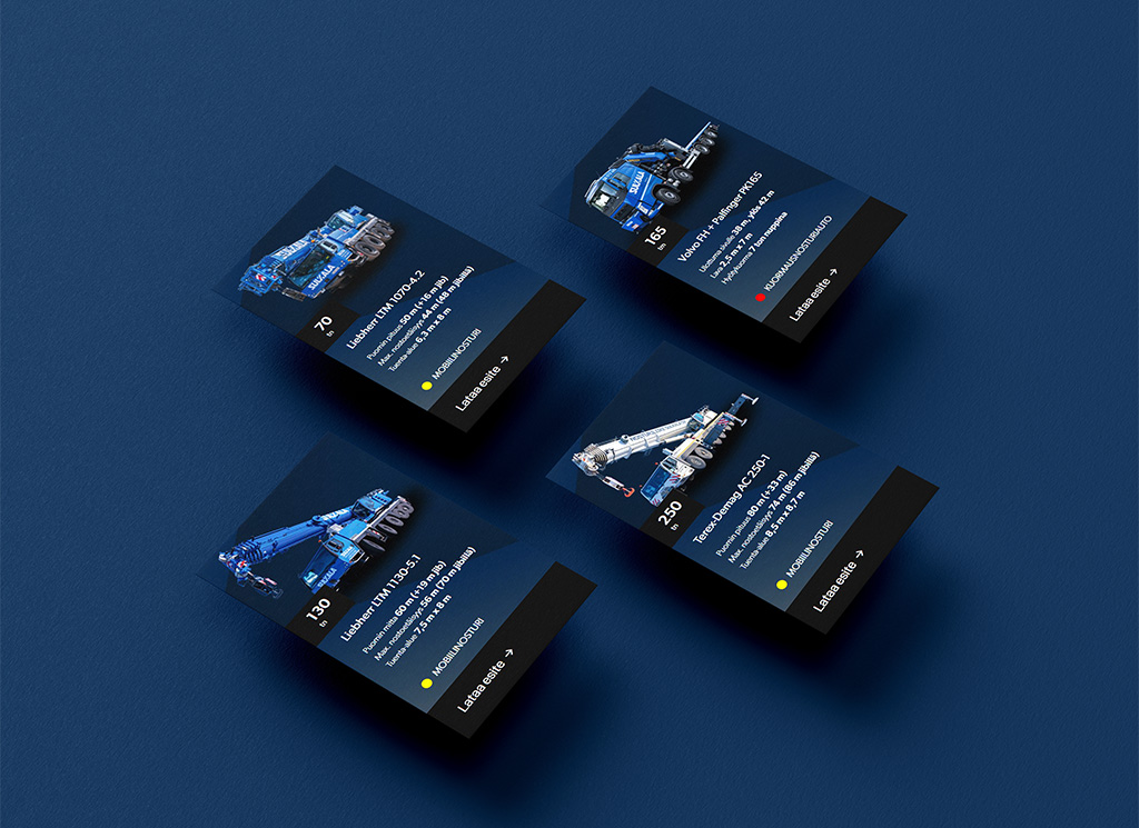 Johdonmukainen digitaalinen brändi ilme visualisoituna usean älypuhelimen näytöllä Sulkalan verkkosivujen mobiili näkymistä.