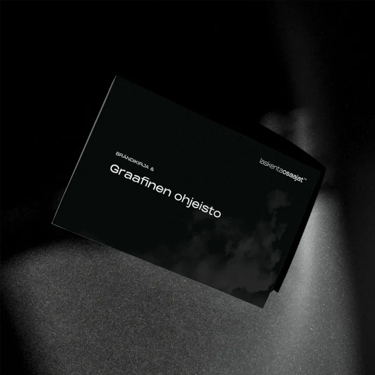 Luma Creativen suunnittelema graafinen ohjeisto mockup Laskentaosaajat asiakkaalle.
