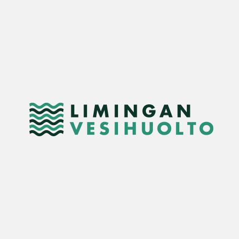 Limingan Vesihuollon logon suunnittelu Luma Creativen suunnittelemana