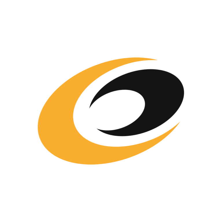 Luma Creativen suunnittelema Capcon-logo, jossa on dynaaminen oranssi ja musta ovaali-symboli valkoisella taustalla.